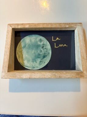 La Luna Moon Frame - Green Moon on Black